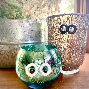 Set of 2 handmade pearl dangle earrings